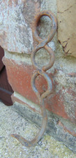 Vintage French Rustic Farmhouse Industrial Butcher's Metal Meat Hook