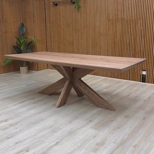 Furniture Village Bodahl 'Loki' Desert Solid Oak Swiss Edge 220cm Dining Table