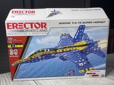 Meccano Boeing F/A-18 Super Hornet Level 2 Erector Construction Toy Set 17303