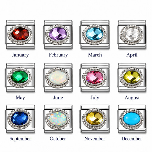 Birth stone gem italian - stone, charm