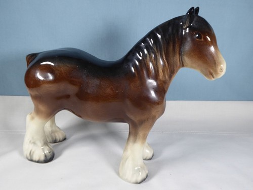 Porcelain shire horse - porcelain,