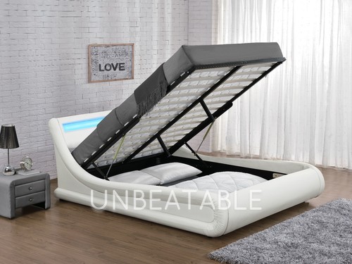 Ottoman bed faux leather - faux,