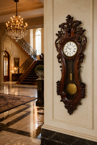 Antique german wall clock - german,