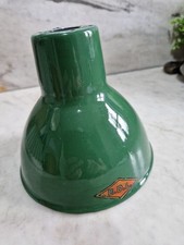 Vintage Green Enamel Industrial Lamp Shade