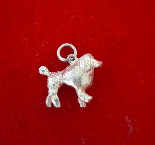 Vintage silver standard poodle - silver,