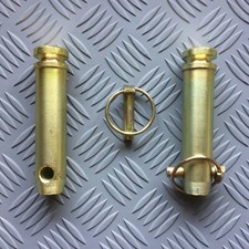 Tractor Lower Link Pins Cat 2 (28.575mm)  3.5" (90mm) Useable Length + linch pin