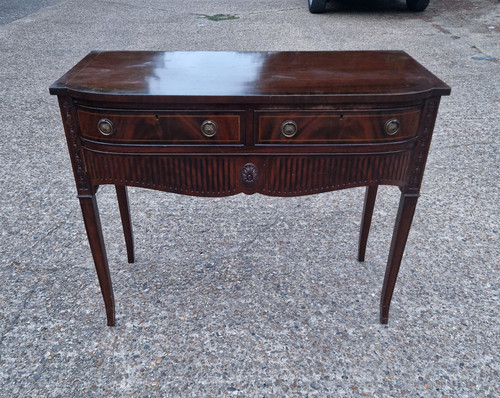 Vintage mahogany demi lune - vintage,
