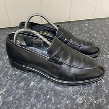 Loakes Slip on Black Leather  Loafers Shoes Men's Smart UK 7.5 F EU 41.5 Loake
