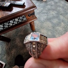 Blue Topaz And Marcasite