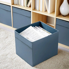 Ikea Drona Blue Storage Shelf Folding Organiser Expedite Toy Box chest Tidy