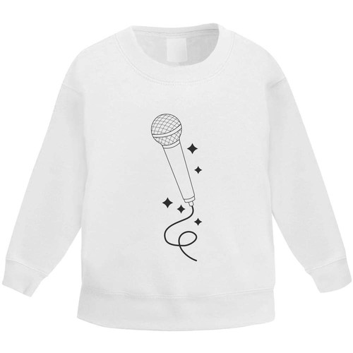Microphone with glitter - 'microphone, glitter'