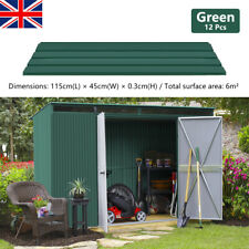 12 PCS Green Galvanized Corrugated Metal Roof Sheets Durable Panels For Garage