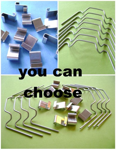 Greenhouse glazing glass - glass, clips