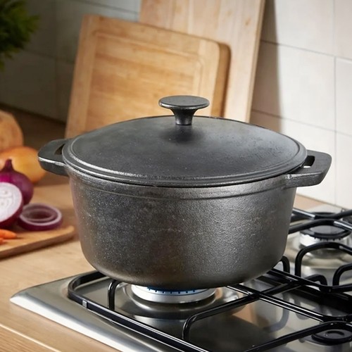 Cast iron casserole pan stew - iron,