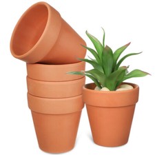 10/20X Mini Clay Ceramic Terracotta Flower Plants Pots Craft Decor 4.5/5.5/8CM