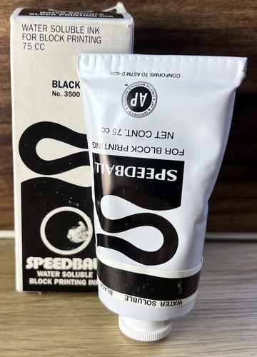 Speedball block printing - block,