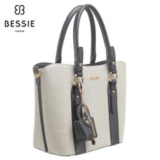 Bessie London Two Tone Canvas