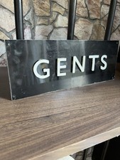 Vintage GENTS Toilet Door Sign