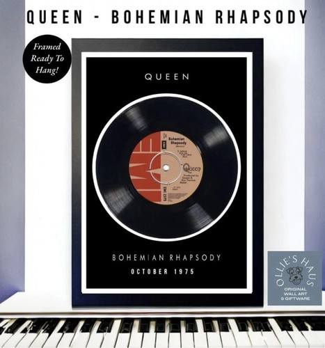 Queen bohemian rhapsody framed - bohemian,