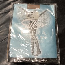 🦵👠New Pair Silkies Size S. Ultra Control Top Tights natural nude Sheer 🌼