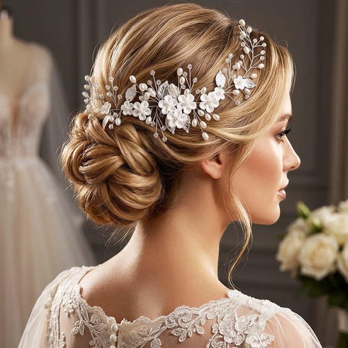 Unicra flower wedding - wedding, hair