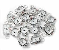 10 Mix Silver Tone Geneva