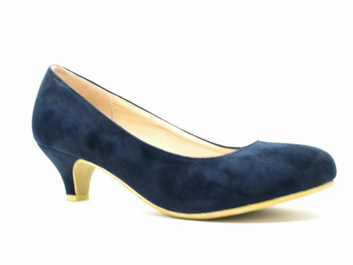 Ladies womens low kitten - ladies, heel