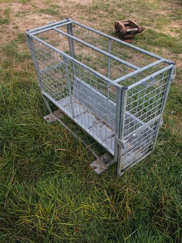 Galvanised sheep weigh crate - sheep,