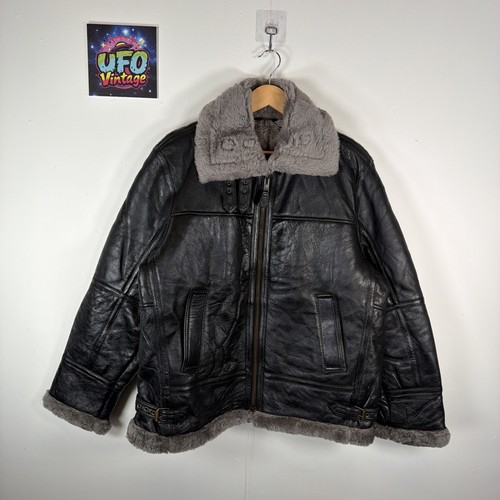 Real leather shearling aviator - real,