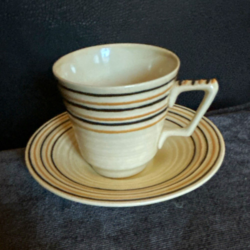 Vintage ceramic coffee cup and