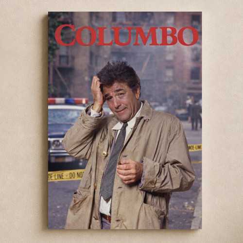 Columbo retro show poster - columbo,