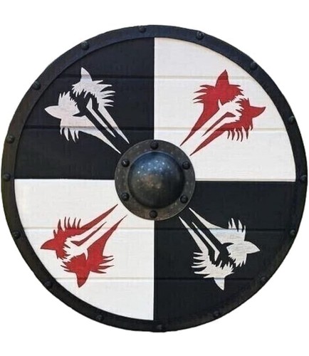 Viking medieval wooden round - wooden,