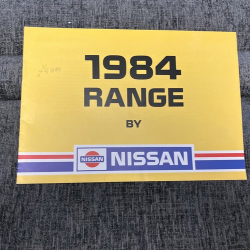 1984 nissan range - 1984, brochure