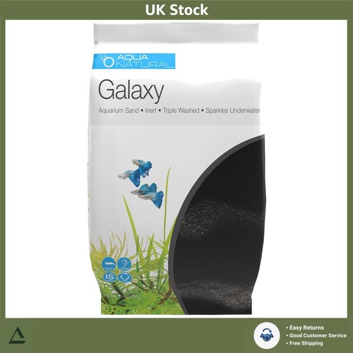 Sparkling black aquarium sand - sparkling,