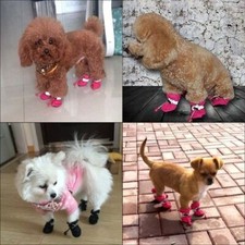 4Pcs Anti-Slip Pet Boots Dog