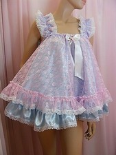 sissy ADULT baby dress satin
