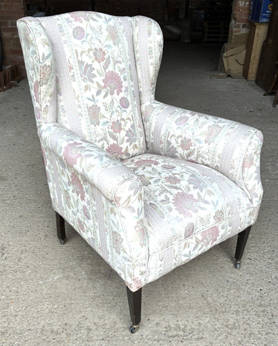 Antique edwardian wingback - edwardian,