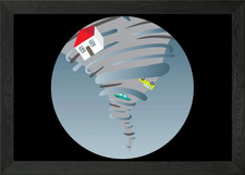 Tornado Strom Chaser Framed