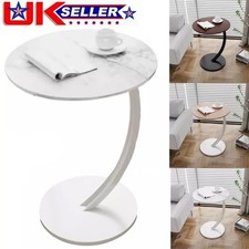 Side Table C Shaped for Sofa Coffee End Tables for Living Room Bedside Tables
