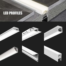 2M LED Profiles Aluminium Channel With Diffuser For LED Strip Light V/U-Shape