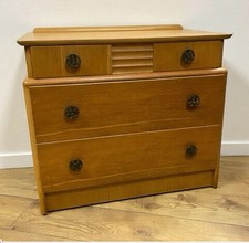 VINTAGE STAG chest of drawers.