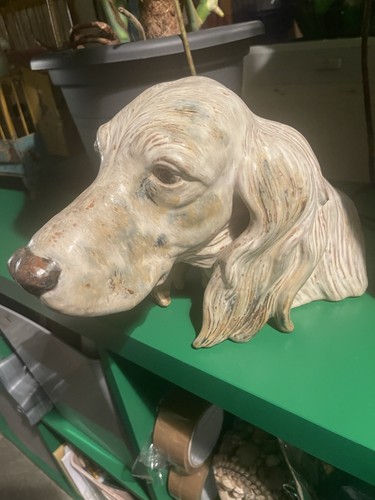 Lladro english setter dog head - english,