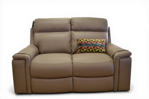Leather seater sofas two - seater, 2x