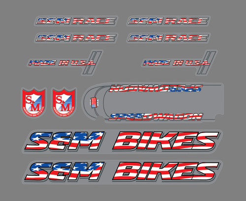 Bikes speedwagon bmx decal - s&m,