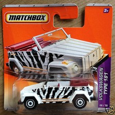 Matchbox VW Volkswagen Type 181 182 Jungle Thing Trekker - black & white