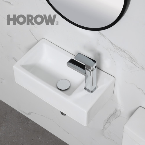 Horow white bathroom sinks - bathroom,