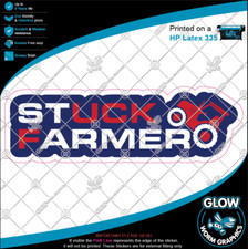 Stuck Farmer Tractor Agri Farm Starmer Car Van Bumper Window Sticker Vinyl Decal