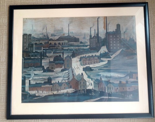 Framed print of l - a,