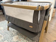Tutti Bambini CoZee® Next to Me Crib & Standalone Baby Cot - Charcoal and Oak