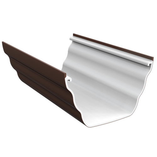 Upvc brown ogee gutter - ogee,